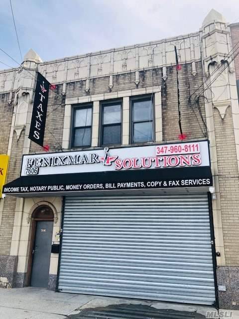Amazing investment opportunity to own this 2 Family plus Store Store Lease up in 3 Years, Two 2bedroom 1bath apartment on 2nd floor Vacant, Full Basement Vacant with rear parking.