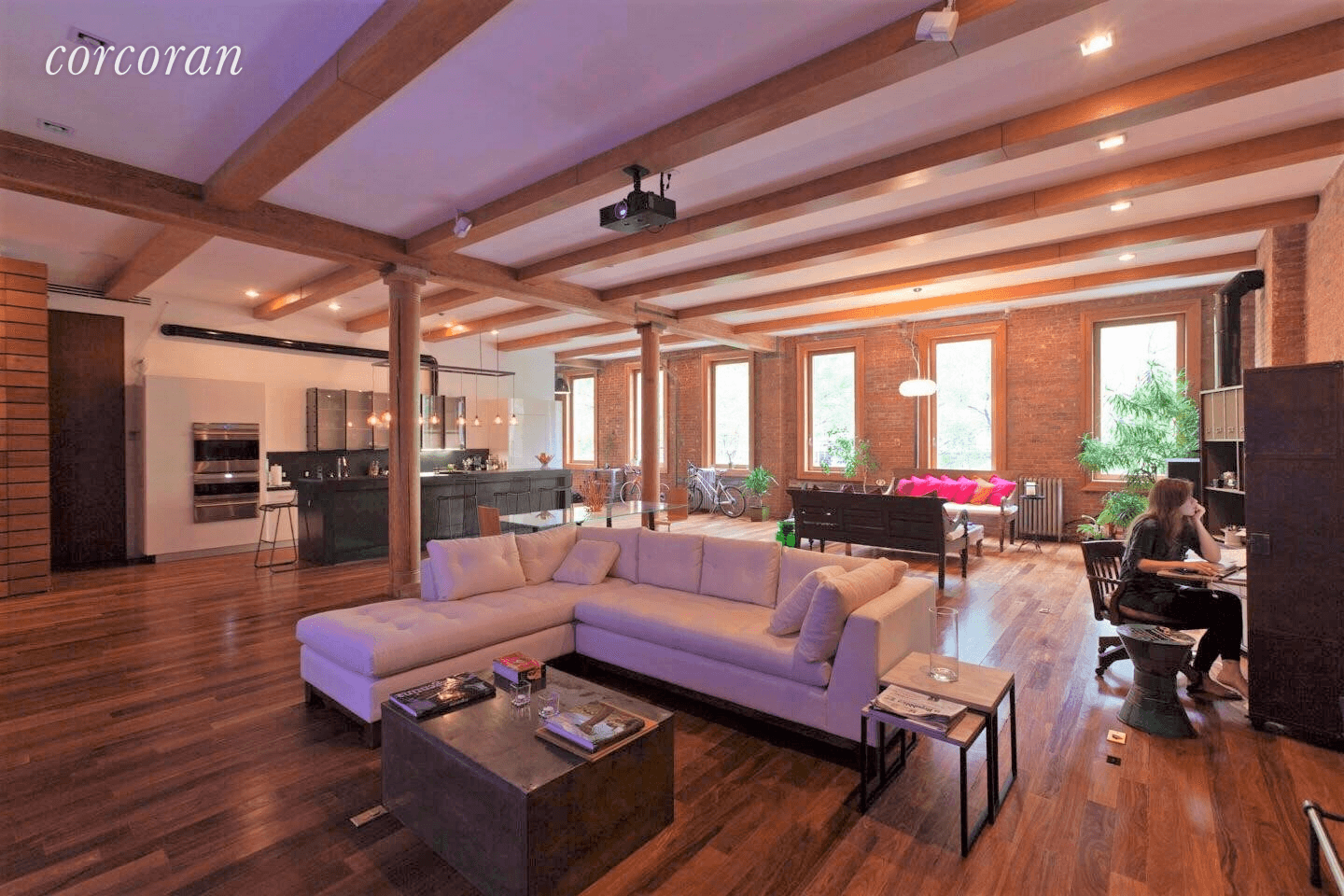 Impeccably designed, expansive loft on beautiful and bright, tree lined street.
