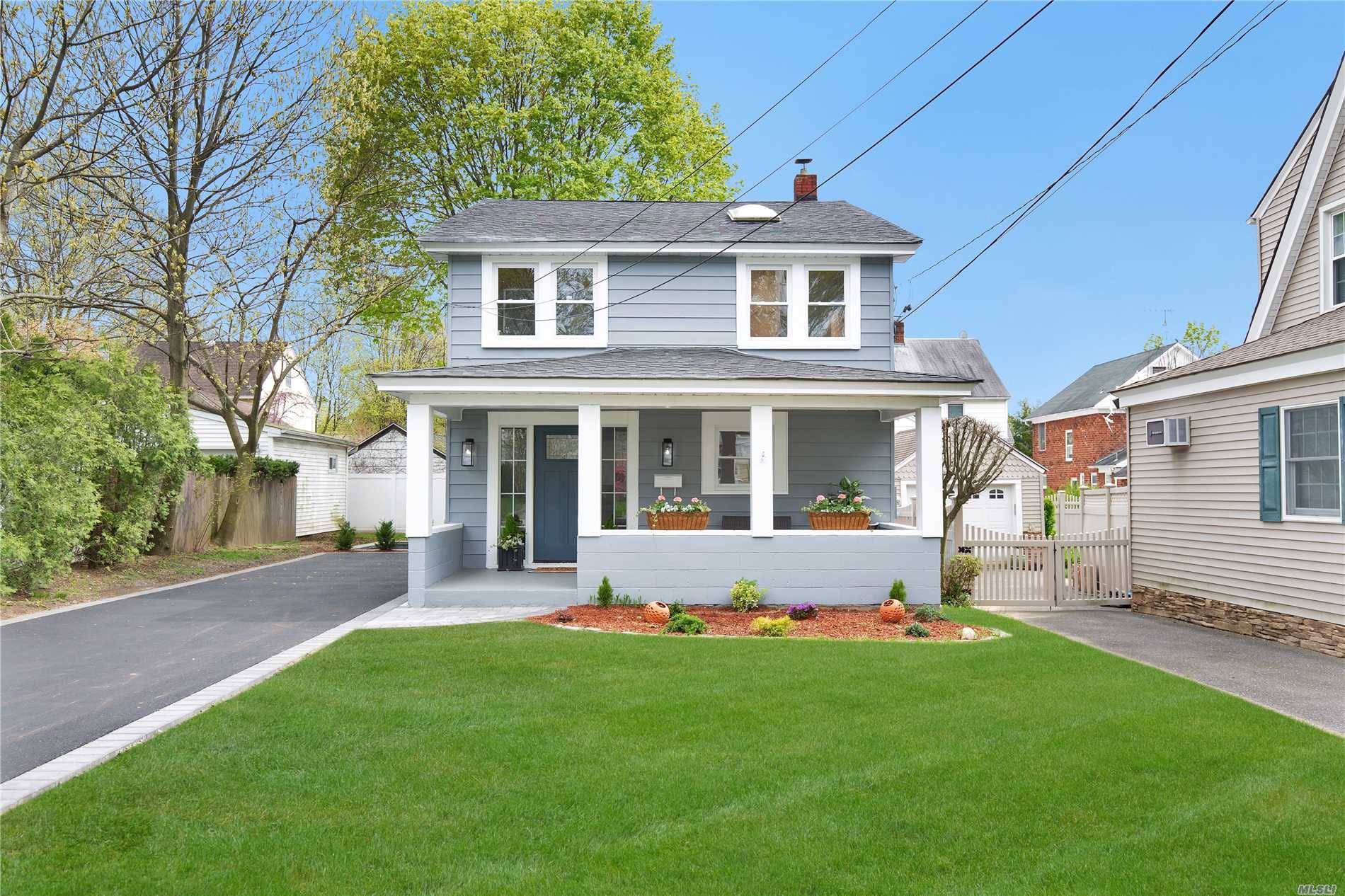 90 Bar Beach Rd is a Completely Renovated Front Porch Colonial With Modern Finishes In Prime Upper Park Section !