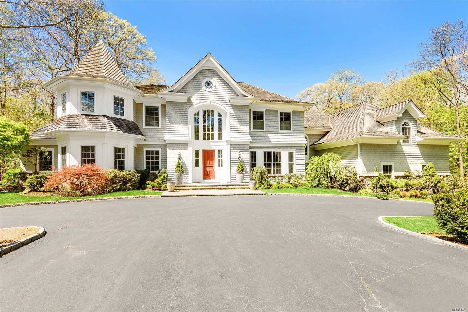 Spectacular Custom Designed Brookville Colonial Situated on 2 Acres.