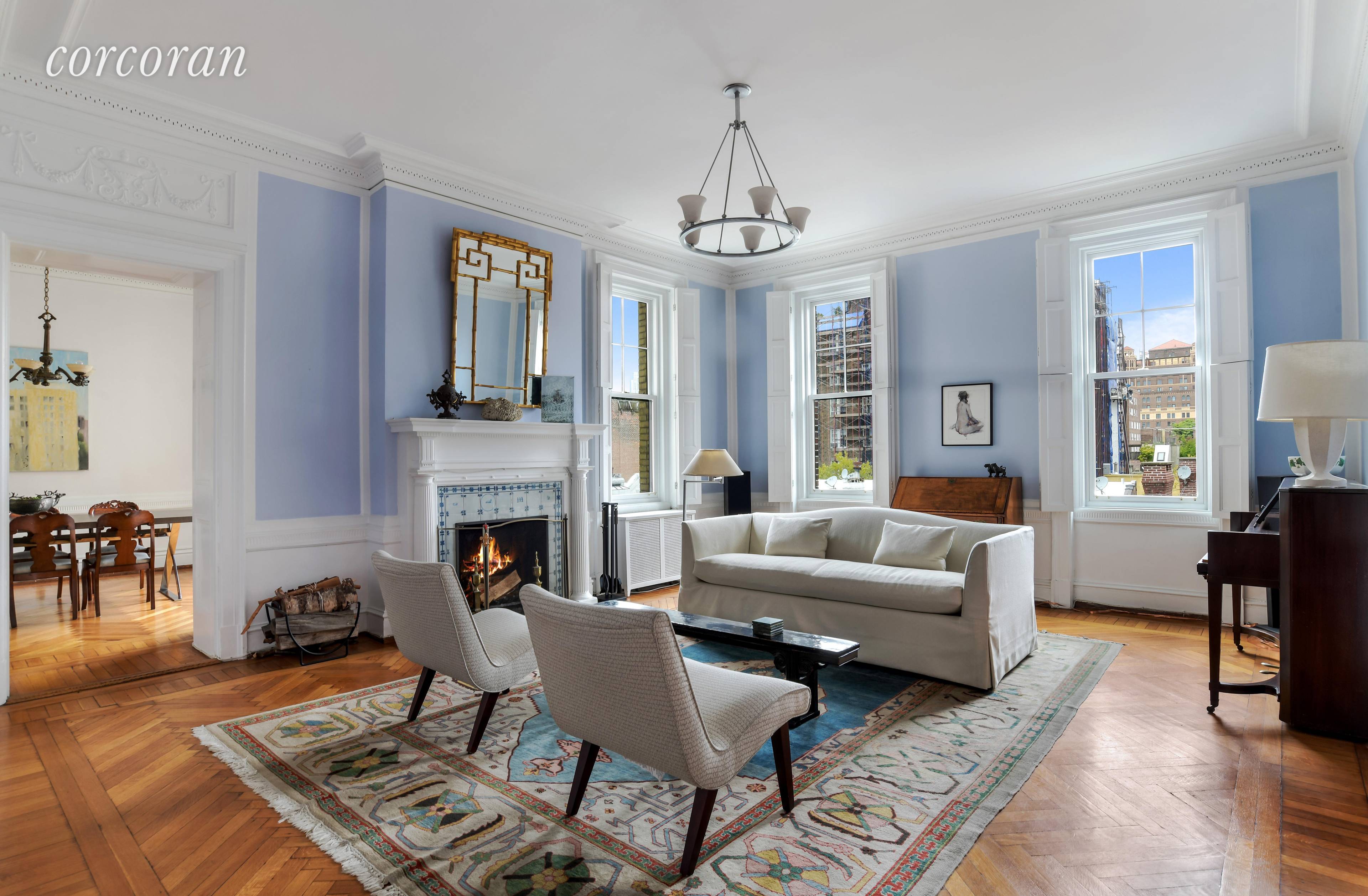 A Brooklyn Heights classic elegant two bedroom with formal dining room at 200 Hicks Street one of the neighborhood's treasured full service coops.