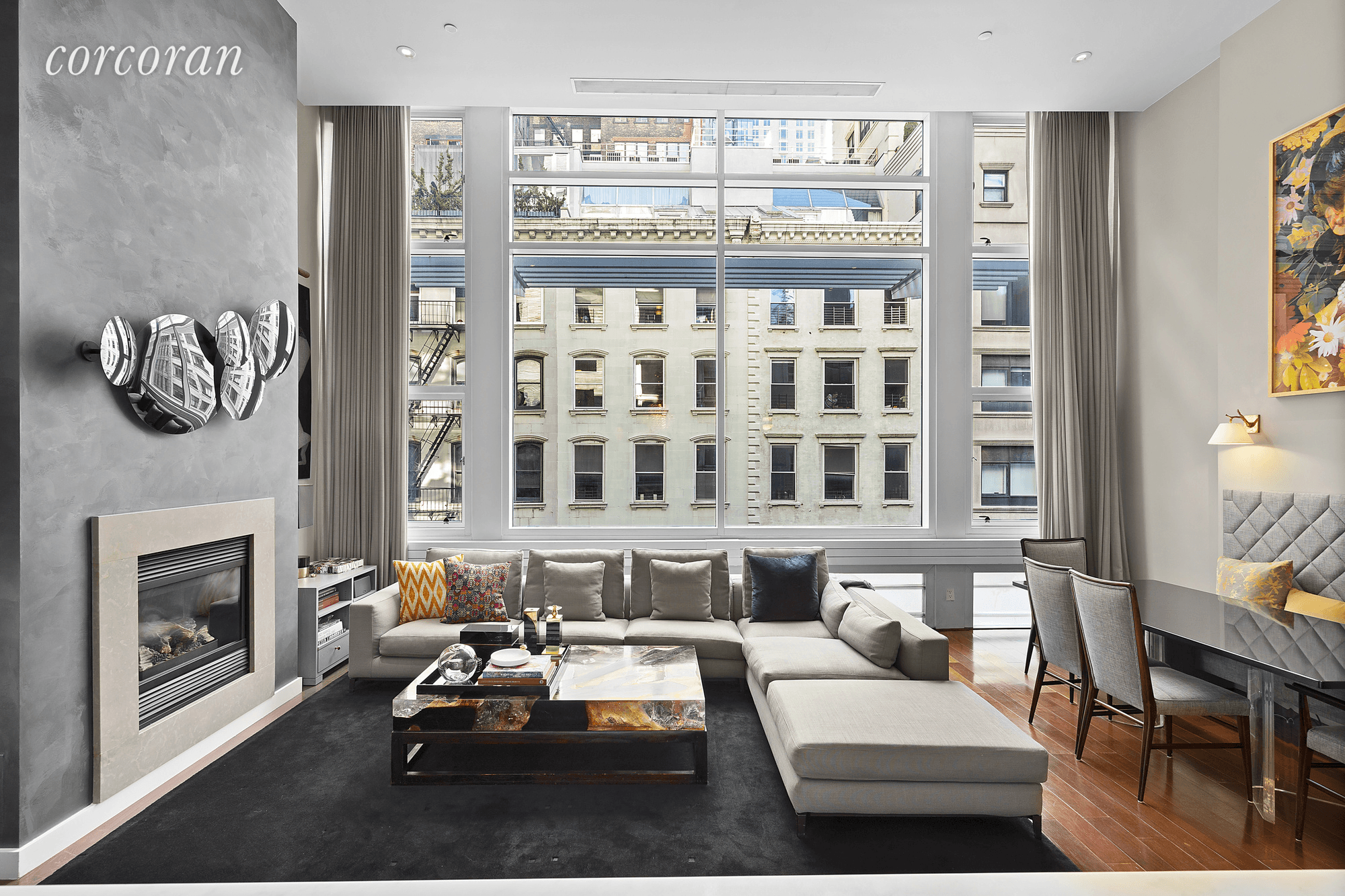 A modern interpretation of Tribeca loft living, this gorgeous, light filled three bedroom, three bathroom duplex offers an expansive floor plan, green design and chic contemporary finishes.