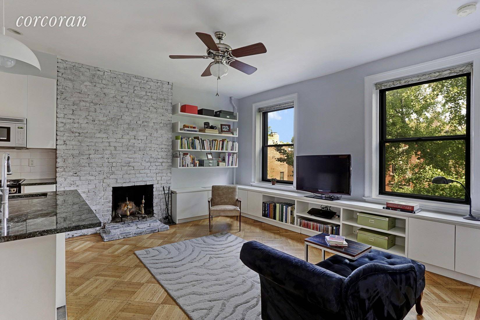Tree lined Heights. This beautiful, architect designed and renovated one bedroom co op apartment is situated on a quiet tree lined block in Brooklyn Heights.