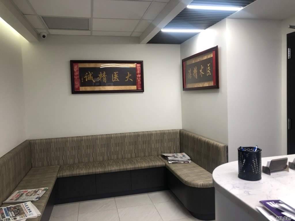 Premier Flushing Medical Office, Located at Fulton Square, Close to subway and LIRR, Well Design Decoration medical use, Newly renovated reception, waiting area, private restrooms and multiple exam rooms.