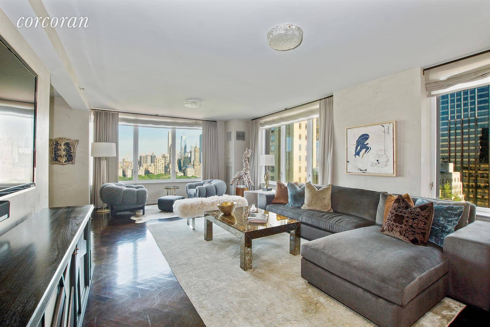 Breathtaking views of Central Park from this sprawling 4 bedroom 4.
