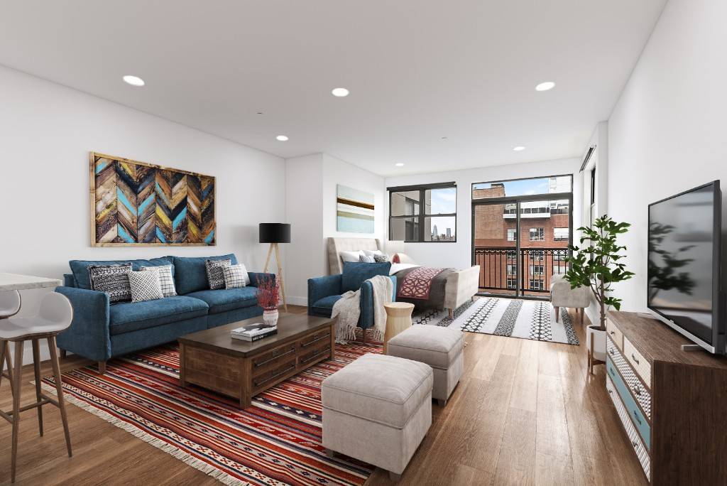 This beautiful Penthouse loft boast a private deck with beautiful open views, over 700 square feet, an ample amount of natural light and great closet space.