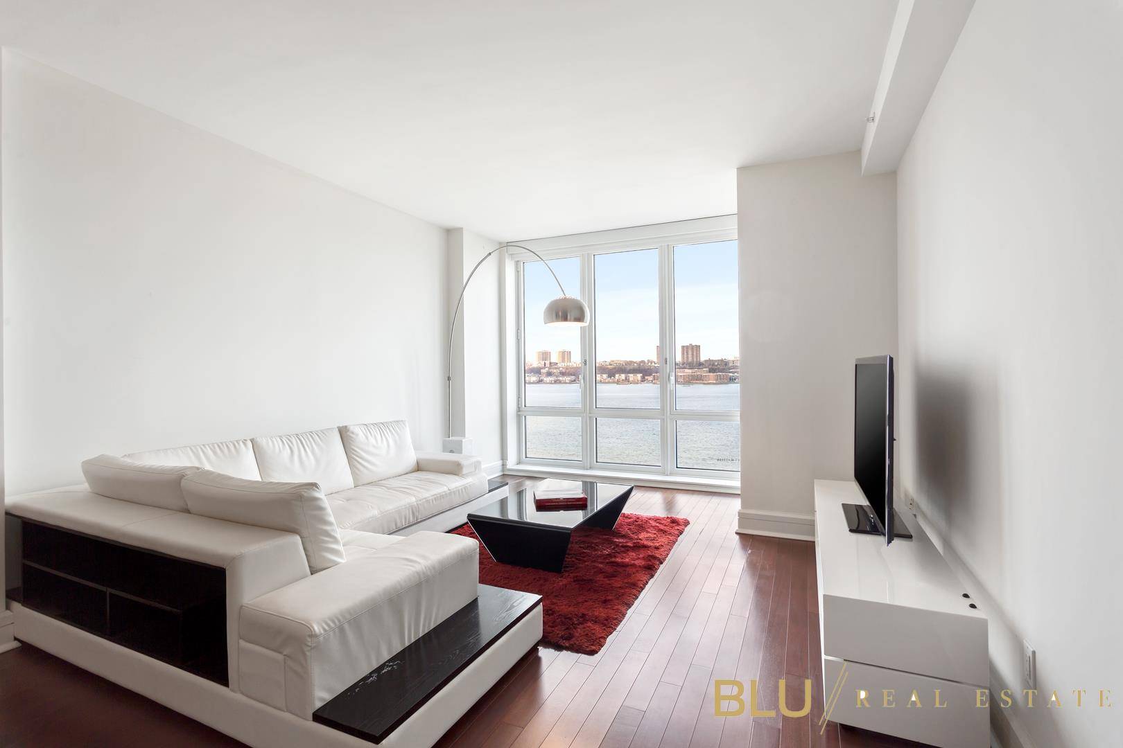 This stunning 1bedroom In The Aldyn offers direct Hudson River Views, Floor to ceiling windows in each room and spacious closets.