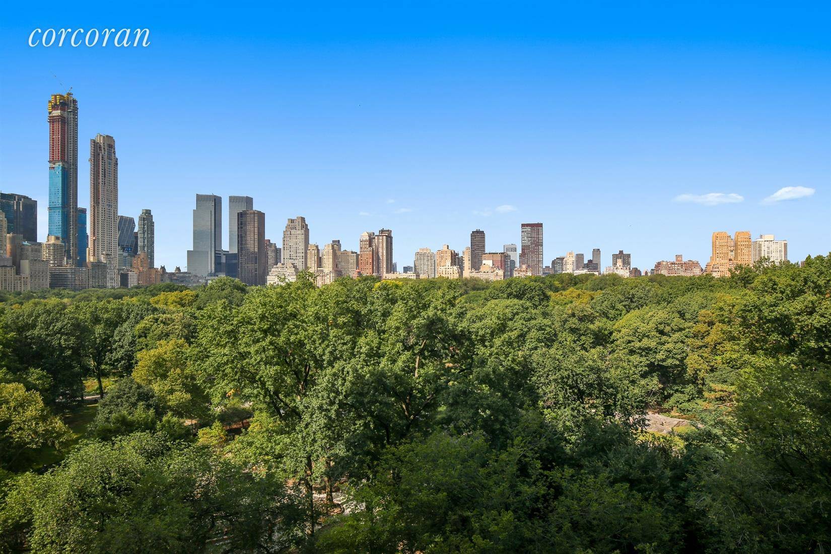 High floor duplex trophy property on Fifth Avenue with ENORMOUS picture windows framing Central Park from EIGHT rooms.