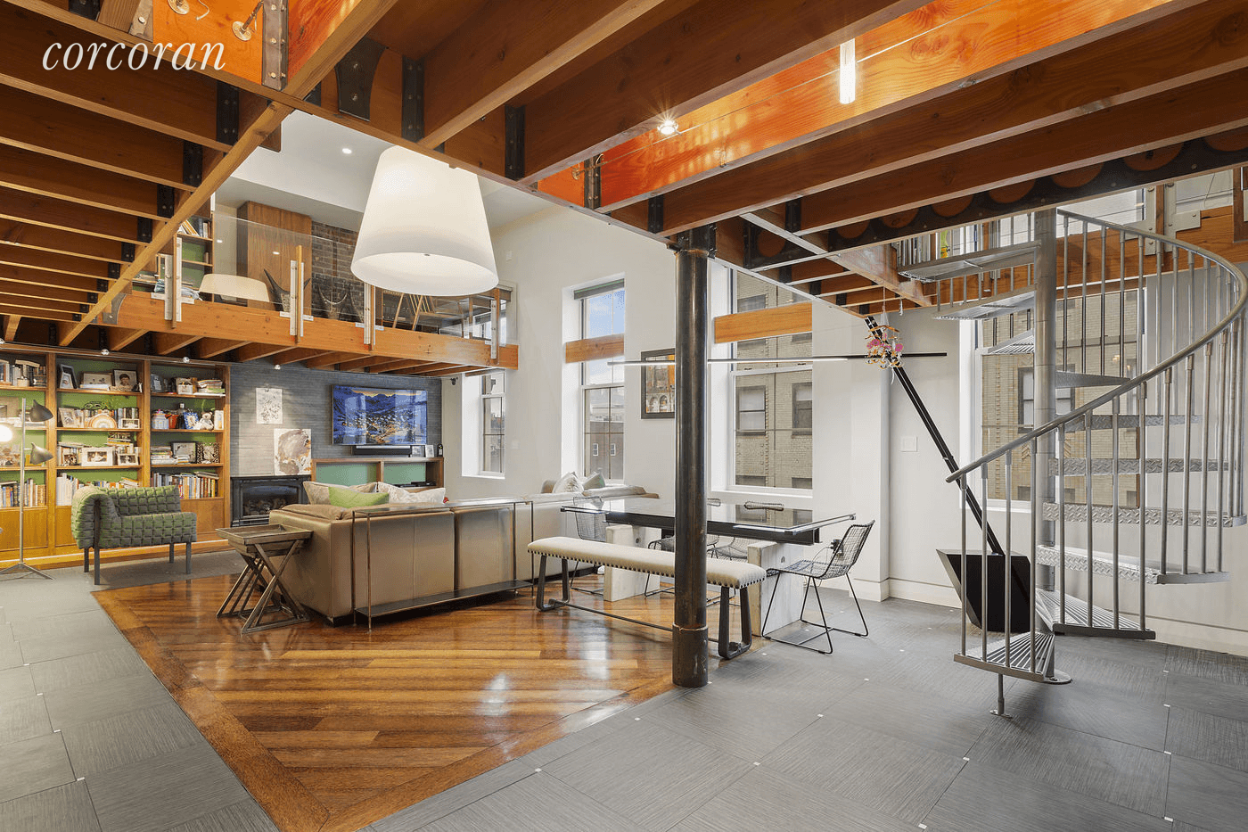 This one of a kind 2, 500sf architect designed duplex is the definition of Tribeca loft living.