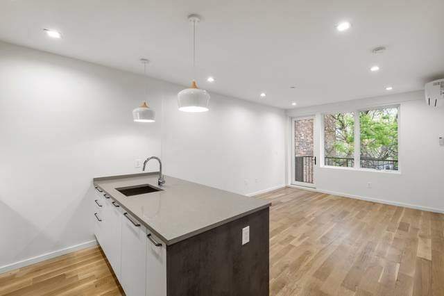 Enjoy sleek modern design and unlimited sunshine in this bright and beautiful new construction one bedroom home with PRIVATE PATIO in the perfect Bed Stuy Bushwick neighborhood !