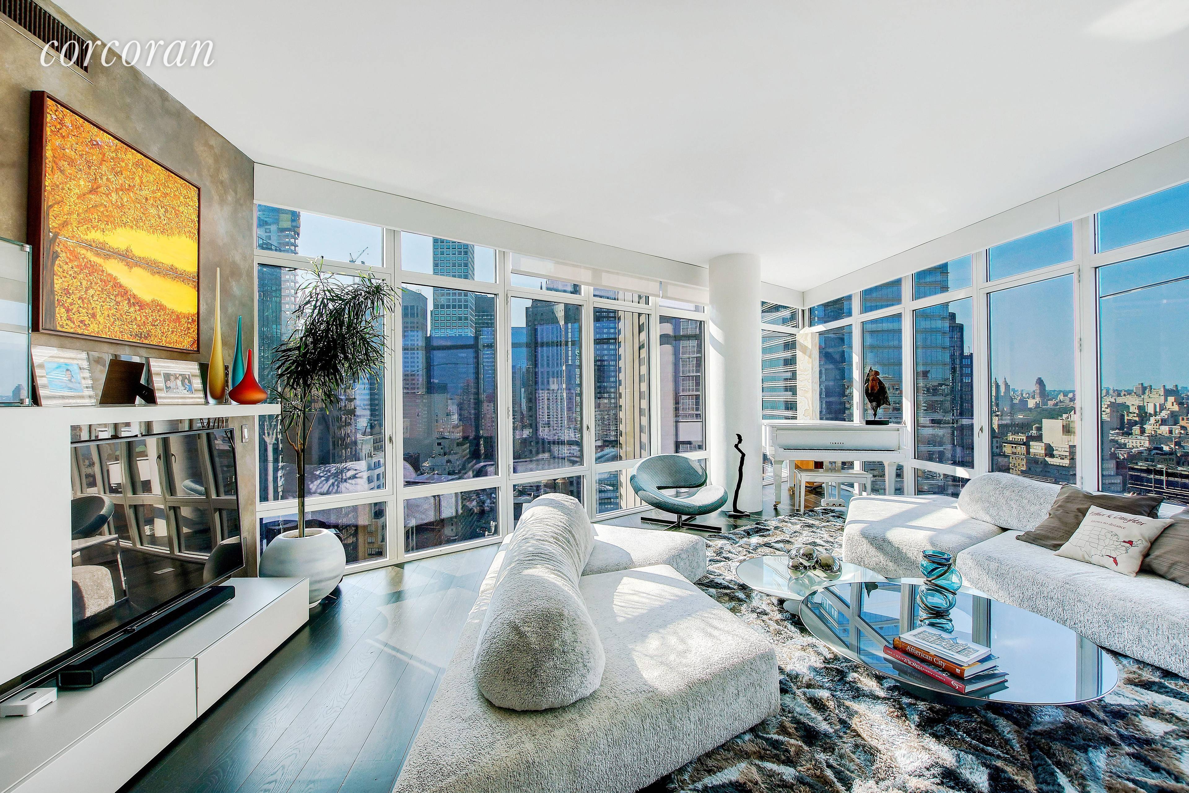 This is a great opportunity to combine two glamorous high floor A line apartments with breathtaking views !