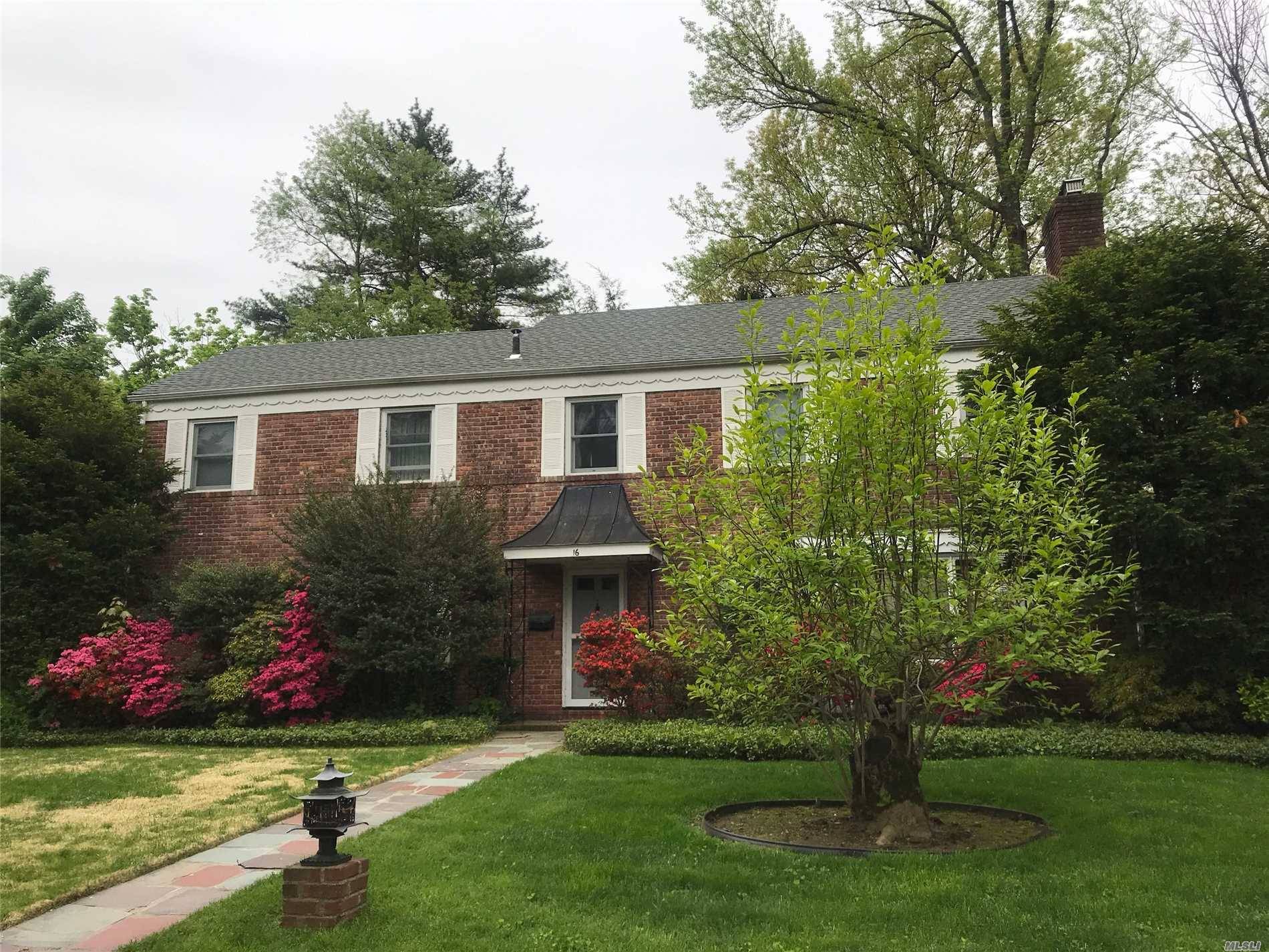 Gorgeous Brick Colonial Home Located in Village of Great Neck.