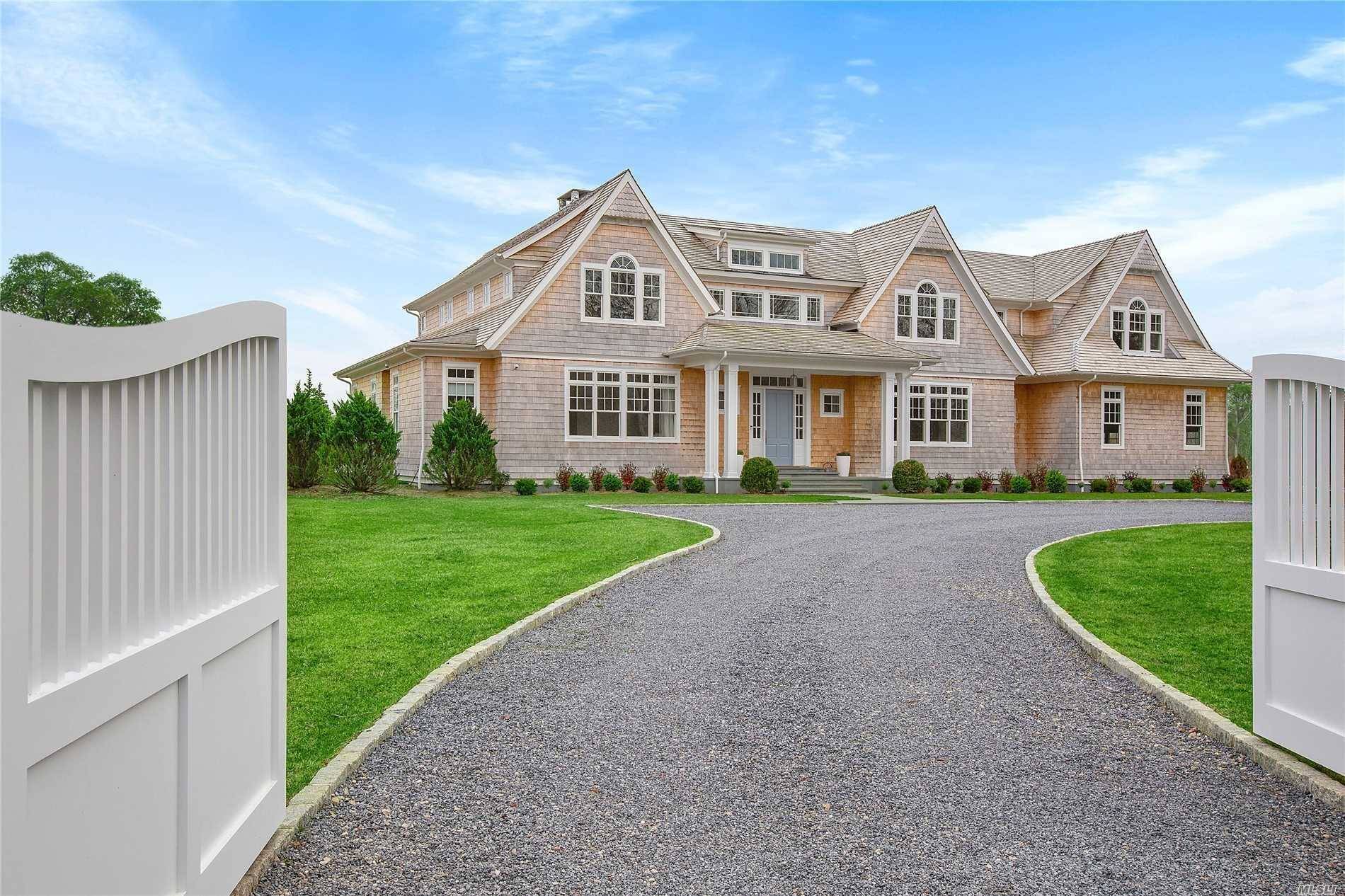 Through The Private, Gated Entry Find This Extraordinary New Construction In Beautiful Quogue.