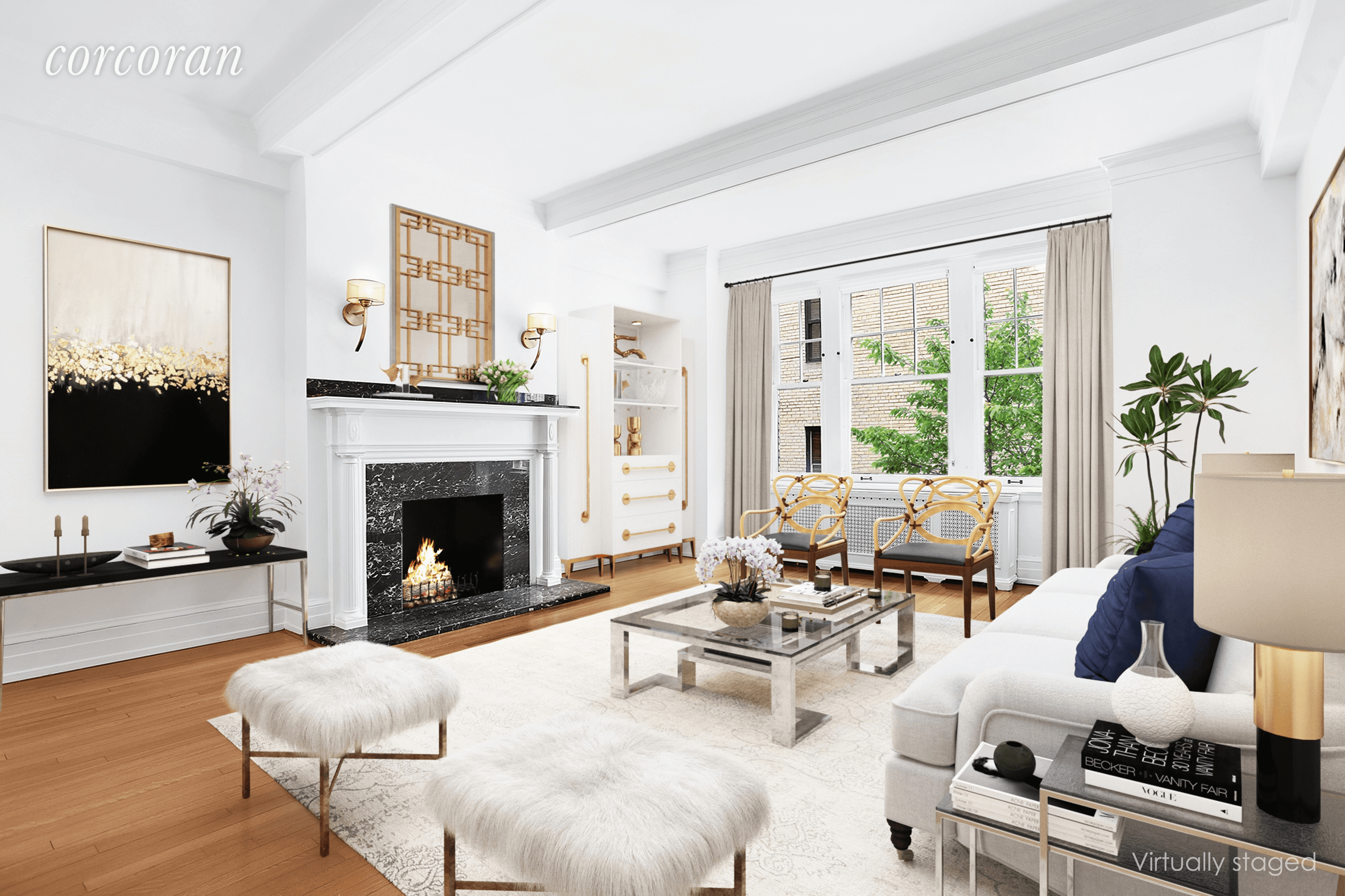 TAKE ADVANTAGE OF THIS RARE OPPORTUNITY TO COMBINE TWO ADJACENT APARTMENTS, 6C and 6D at 444 East 57th Street to create a 2, 840 square foot home with two fireplaces ...