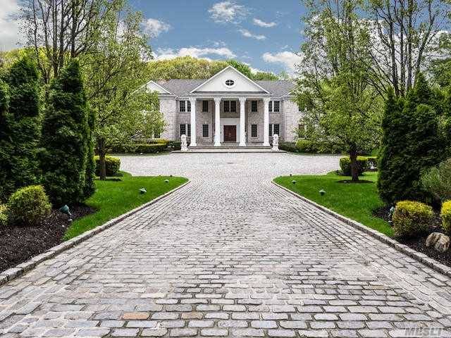 10, 255 Sq. Ft Custom Built Brick Estate Set On 4 Elegantly Landscaped Acres With Formal Gardens, Extensive Terraces, Pool Waterfall, Ideal For Entertaining Inside and Out With Formal Foyer ...