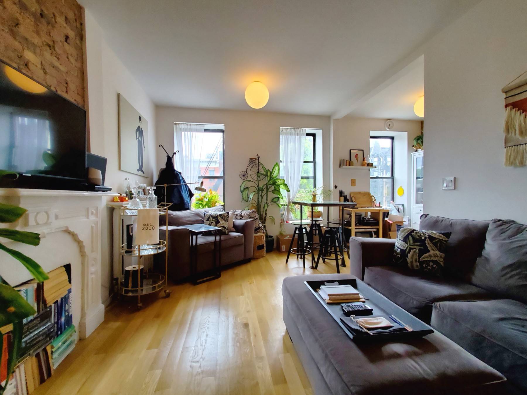 NO FEE Stunning, sunny, spacious, one bedroom in Clinton Hill, just steps from the Clinton Washington C train stop.