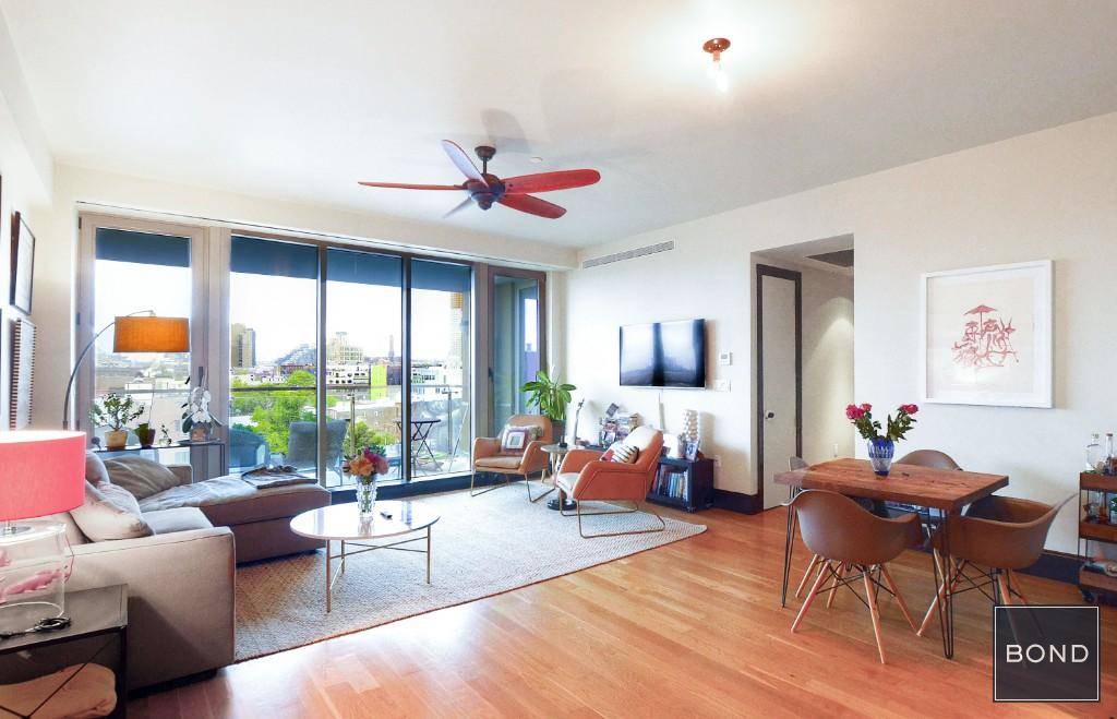 Elegant, bright and spacious two bedroom at this premiere luxury condo in prime Williamsburg.