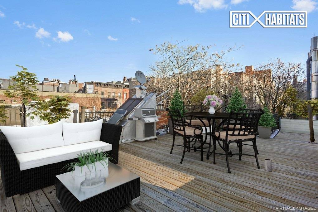 The location is Prime West Village, and the apartment is a penthouse with a private deck.