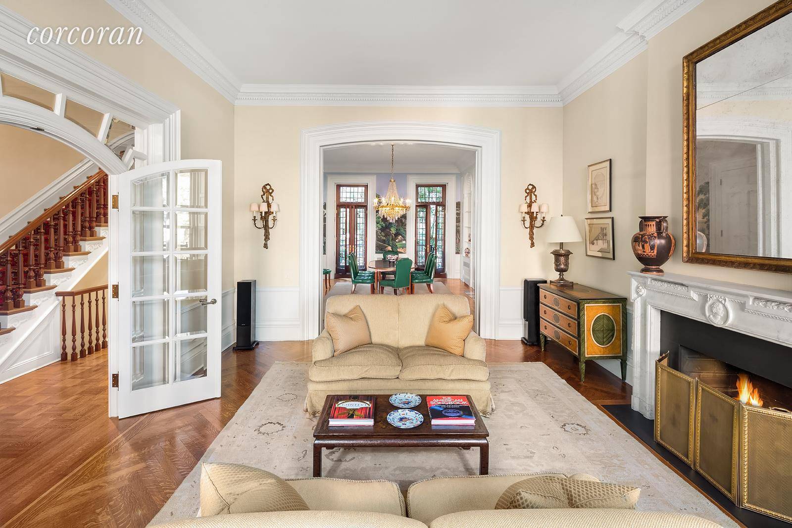 Simply the best 16 Remsen Street, a 26 foot wide, five story townhouse with finished cellar and four outdoor spaces on the finest block in Brooklyn Heights.