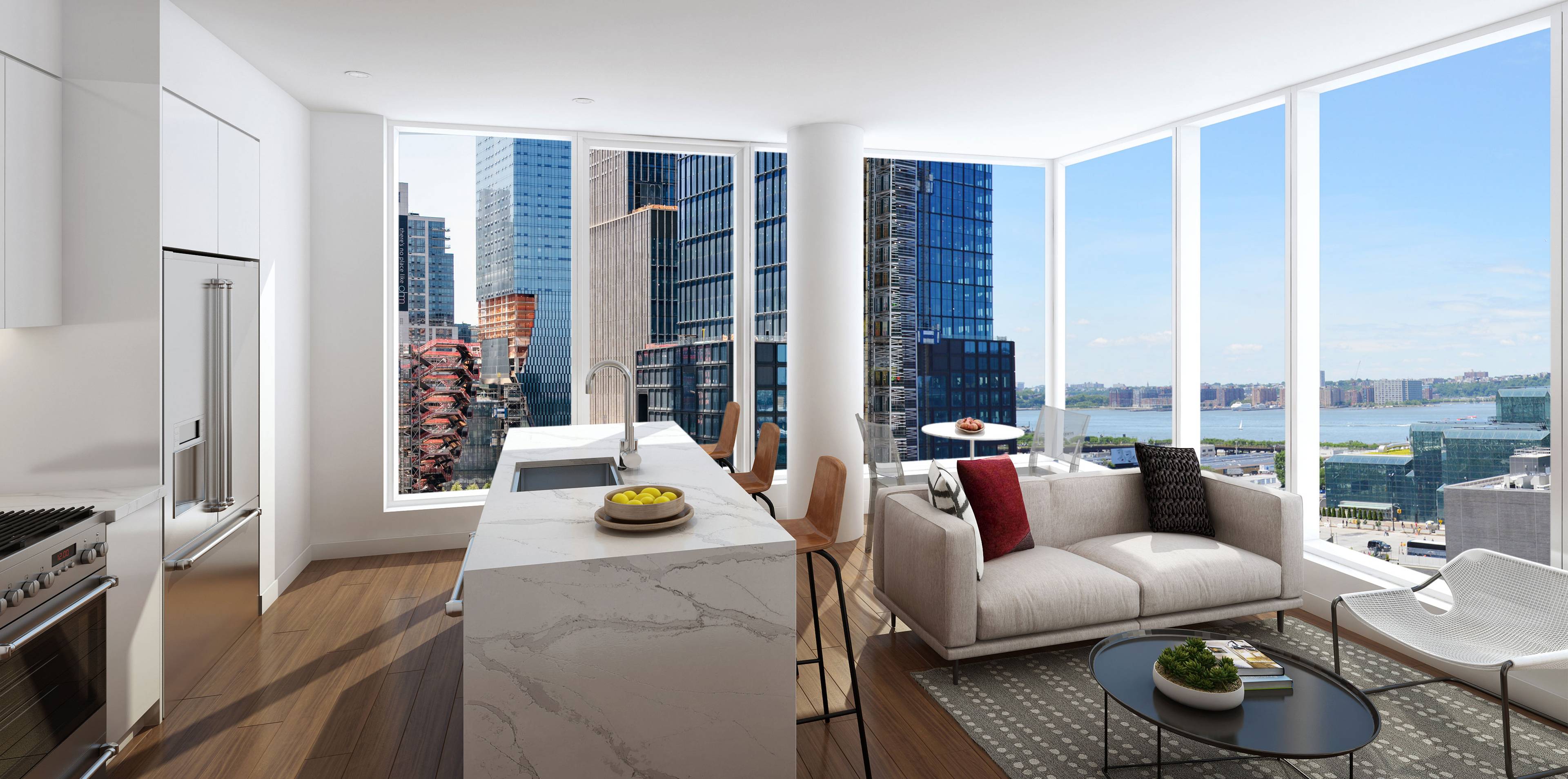 HUDSON YARDS !! Brand new studio for rent, luxury building with amazing views, 24H doorman ! NO FEE