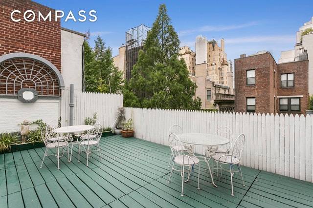 Steps from Central Park, a sun drenched full floor apartment with a private enormous South facing terrace is a must see.