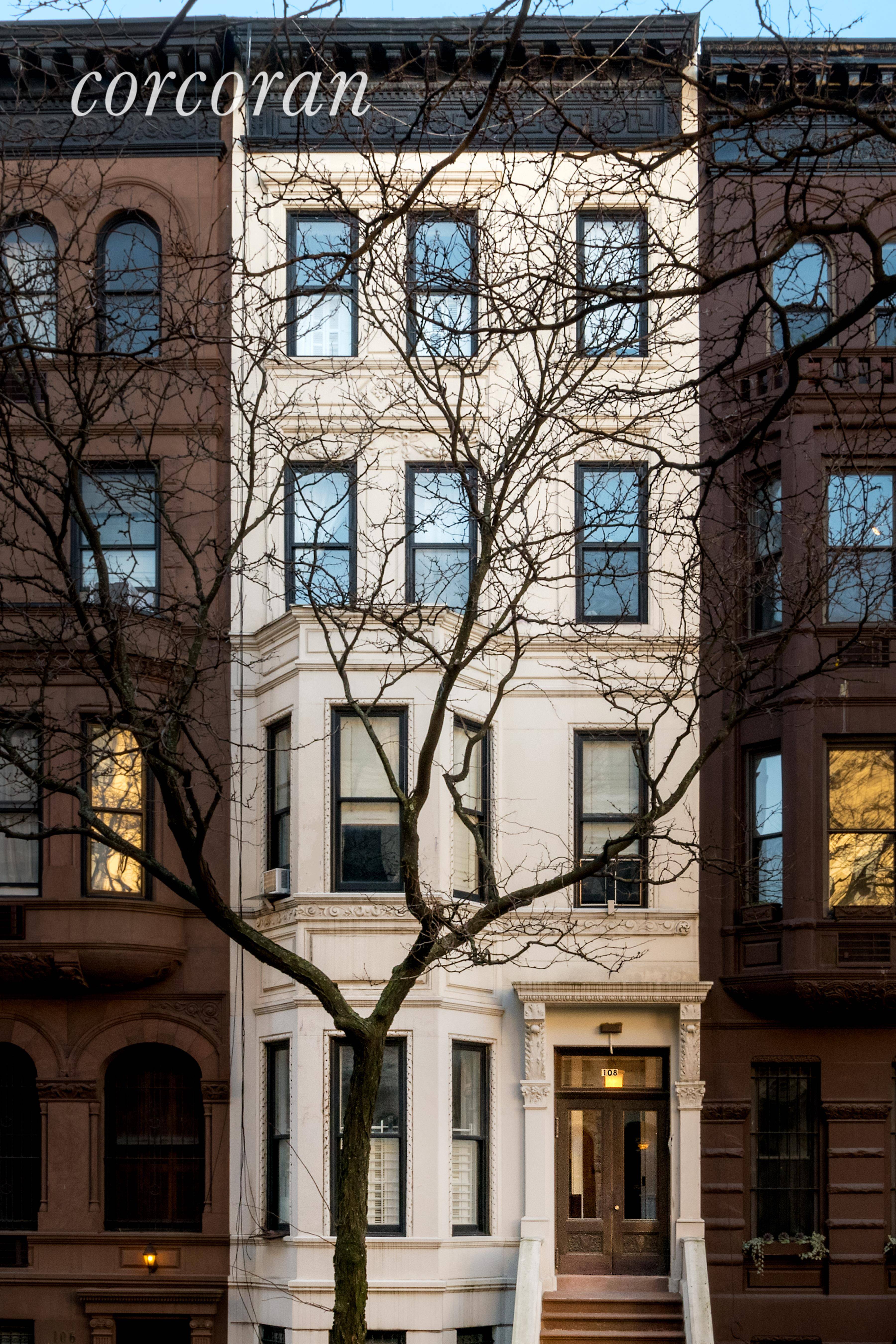 108 West 80th St is a stately brownstone designed by renowned New York City architect George F.