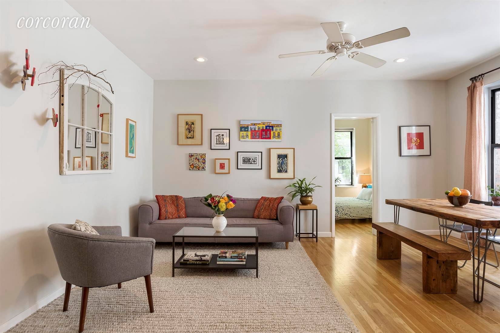 This beautiful, spacious 3 bedroom 1 bath coop is located in a well maintained, pet friendly limestone coop building in prime Prospect Heights on leafy landmarked Sterling Place.