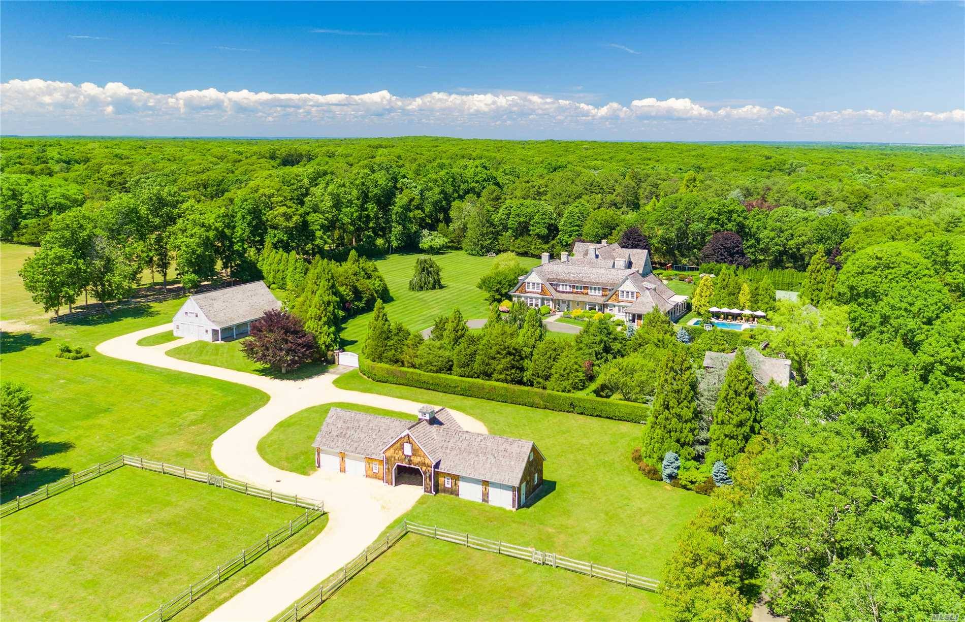 One Of A Kind Distinguished Estate On 8 Acres In East Hampton.
