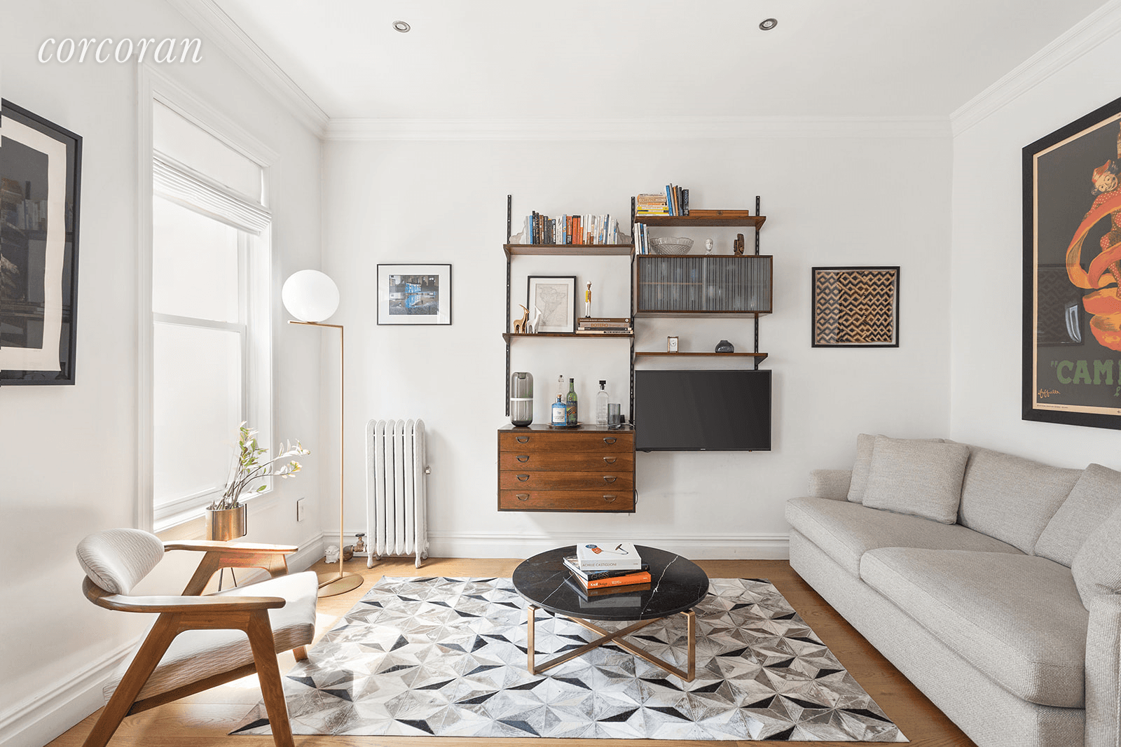 This South facing, sun filled apartment recently underwent a gut renovation to create a bright and functional space that celebrates the beauty of the historic building and its 96 high ...