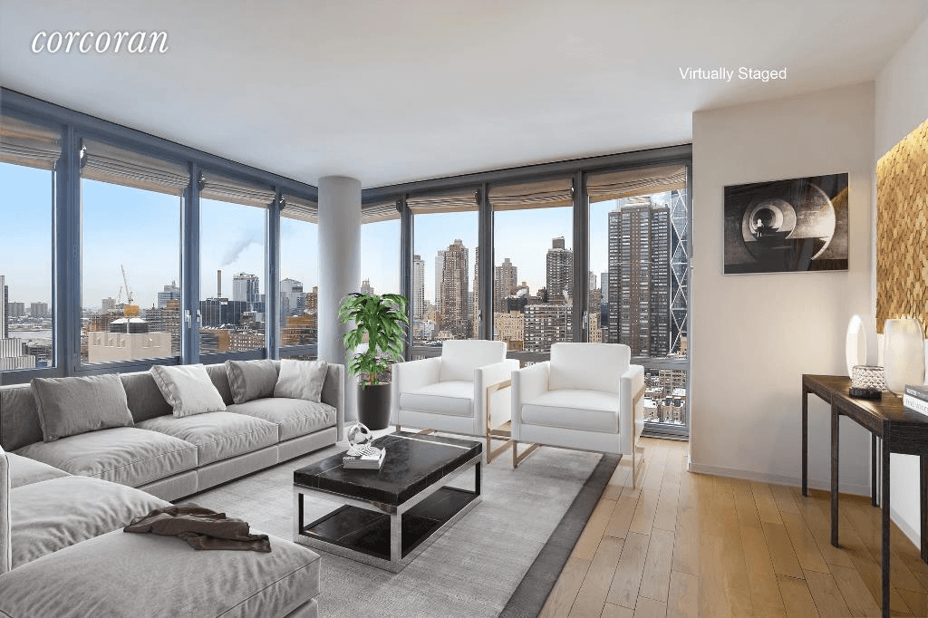 Move right in and bring your shades for sunsets over the Hudson at The Link 310 West 52nd Street !