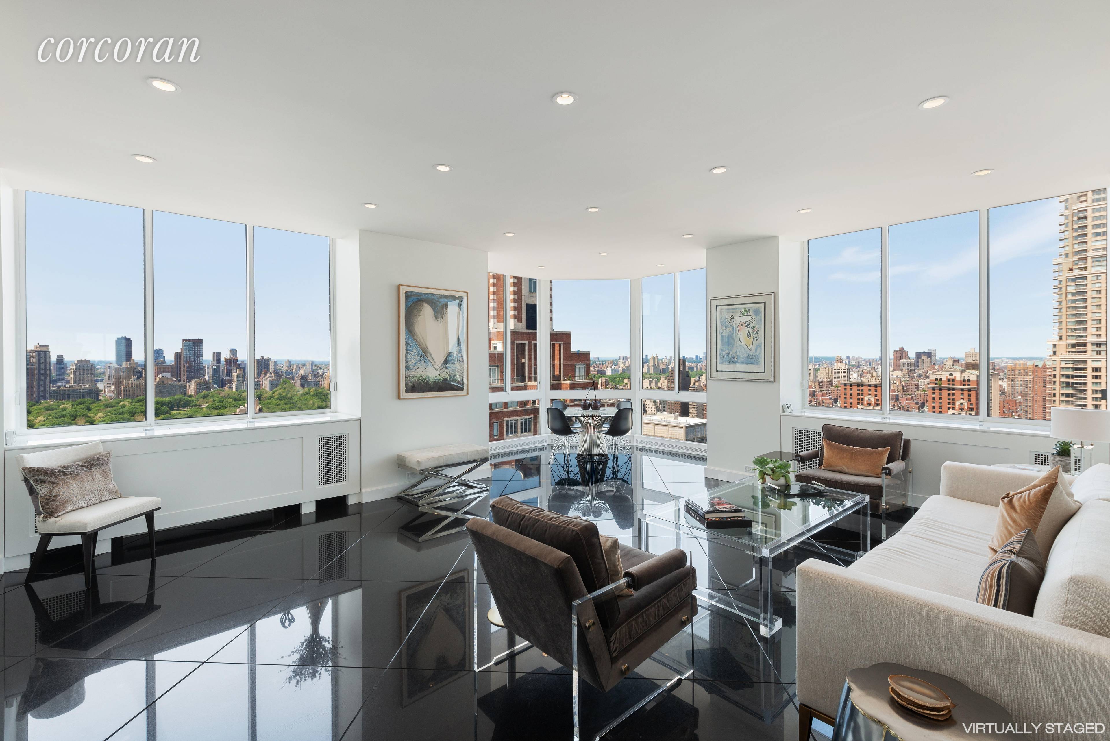 Enjoy breathtaking views from every room of this high floor residence in one of the Upper East Sides most prestigious full service condominiums.