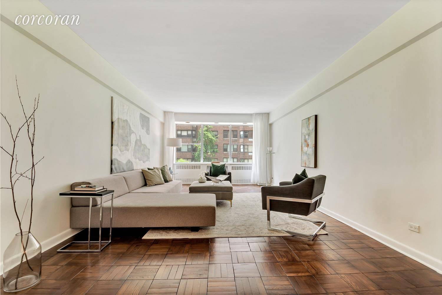 25 Sutton Place South, Apartment 4A is a classic 1 Bedroom with full bath and powder room in the grand, spacious style of Manhattans mid century homes paired with an ...