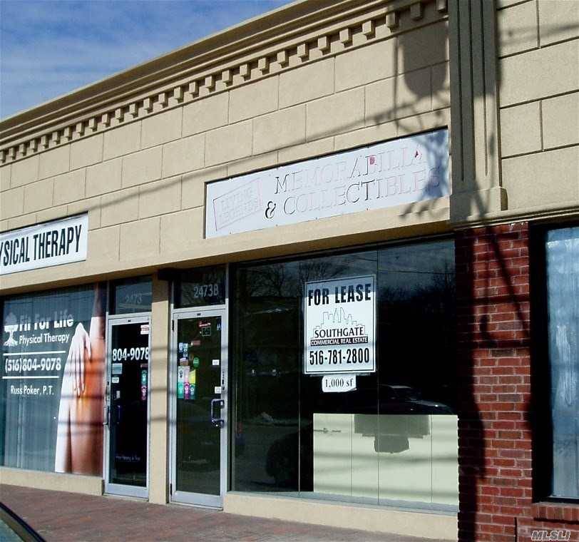 1, 000sf retail office space available on highly traveled Merrick Road in South Bellmore.