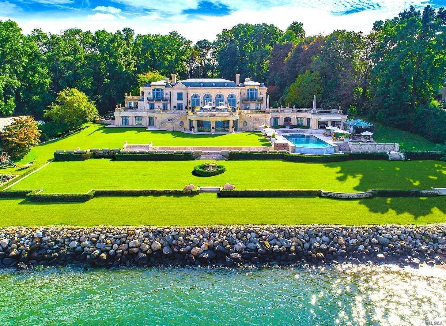 A Stunning Integration Of An Authentic Versailles And Modern Living Situated On 3 Acres Of Picturesque Waterfront Property In The Prestigious Village Of Kings Point.