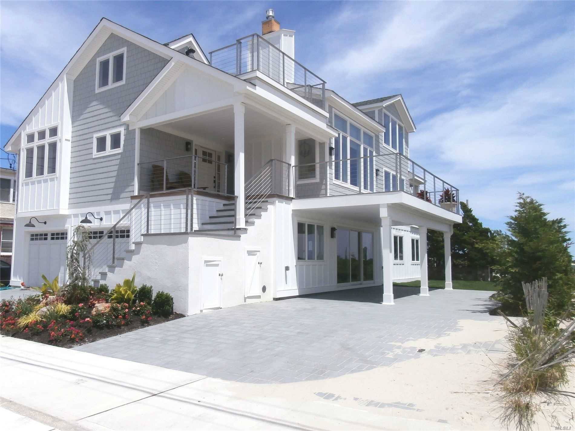 Fantastic Views Throughout this Jones Inlet and Atlantic Ocean Beach Home Estate at the Point of Point Lookout ALL NEW Completely Remodeled Inside Out, 3 Stories, 3 Water View Decks, ...