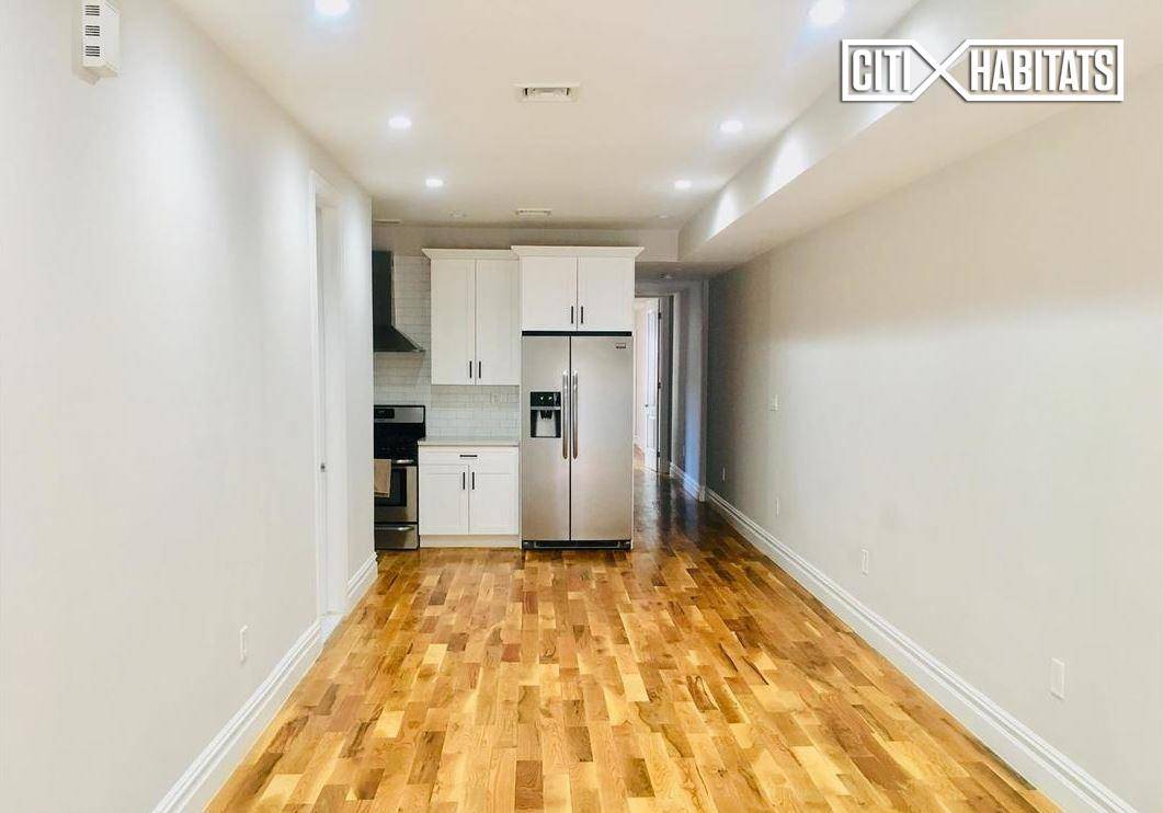 No Broker Fee Be the first to enjoy your huge garden level 3 bedroom apartment with gorgeous hardwood floors throughout.