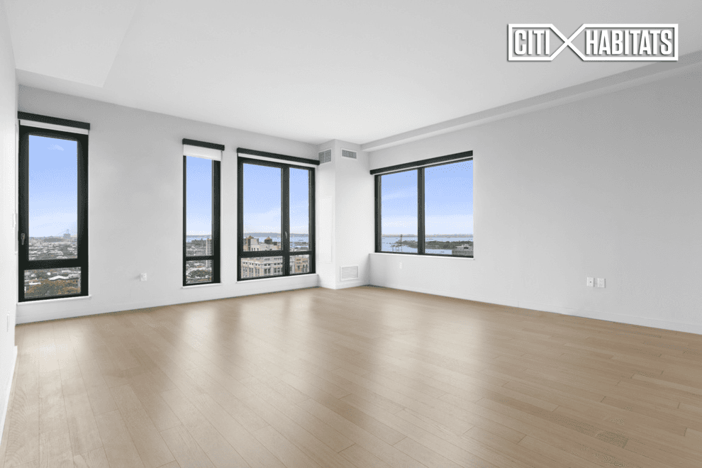 Massive penthouse two bedroom with spectacular city and harbor views.