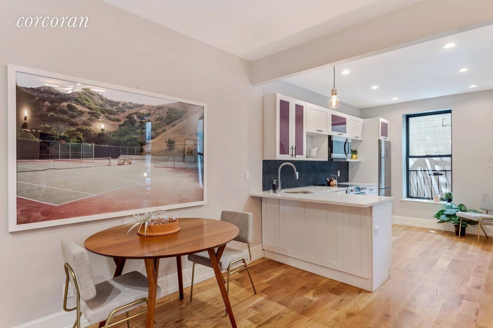 Run, dont walk, to this newly renovated resale in a pre war 8 unit condo building in the best location in exciting Crown Heights.