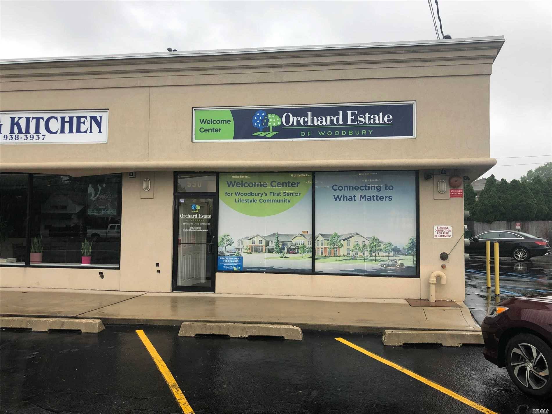 Don't miss this opportunity to rent a Professional office in a Prime location, in a busy shopping center on Woodbury Rd.