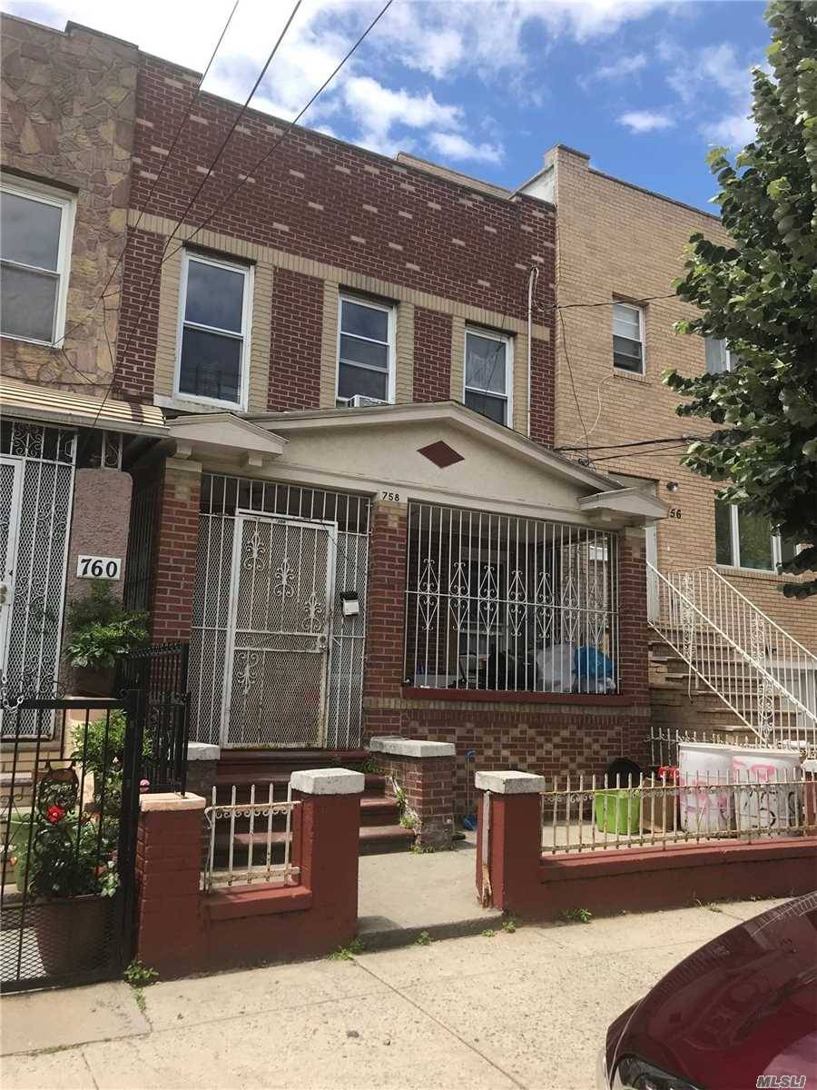 Large 2 Family Investment Property In East New York With Opportunity For Increased Rent.
