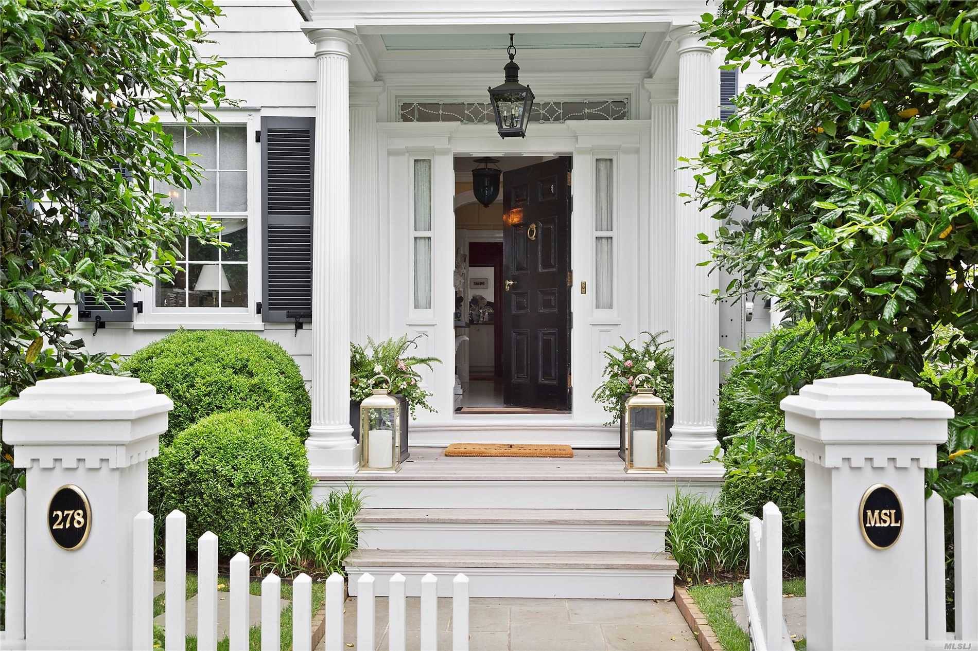 A Main Street masterpiece, this original bespoke Captains House in Sag Harbor is a home of which dreams are made.