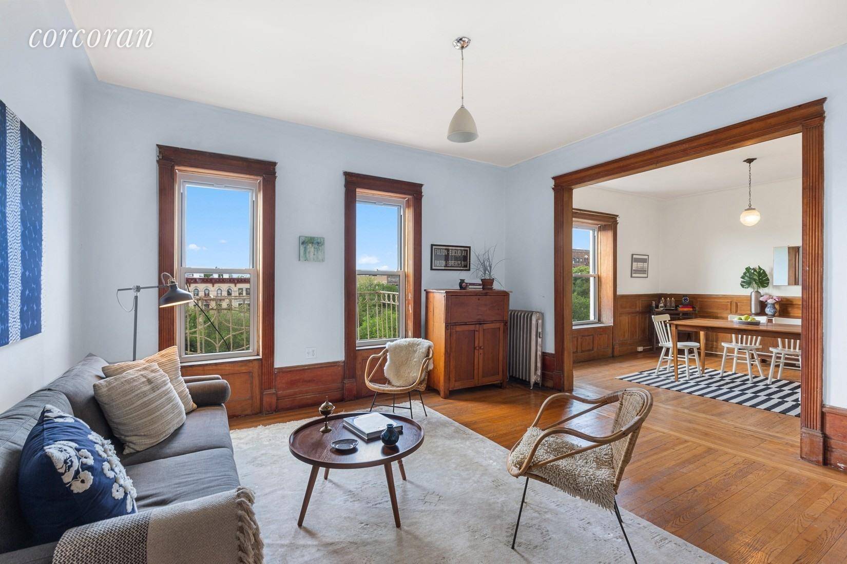 Space, sun, and style ! At over 1, 000 sq feet, this sprawling prewar coop apartment has two bedrooms and a FORMAL DINING ROOM.