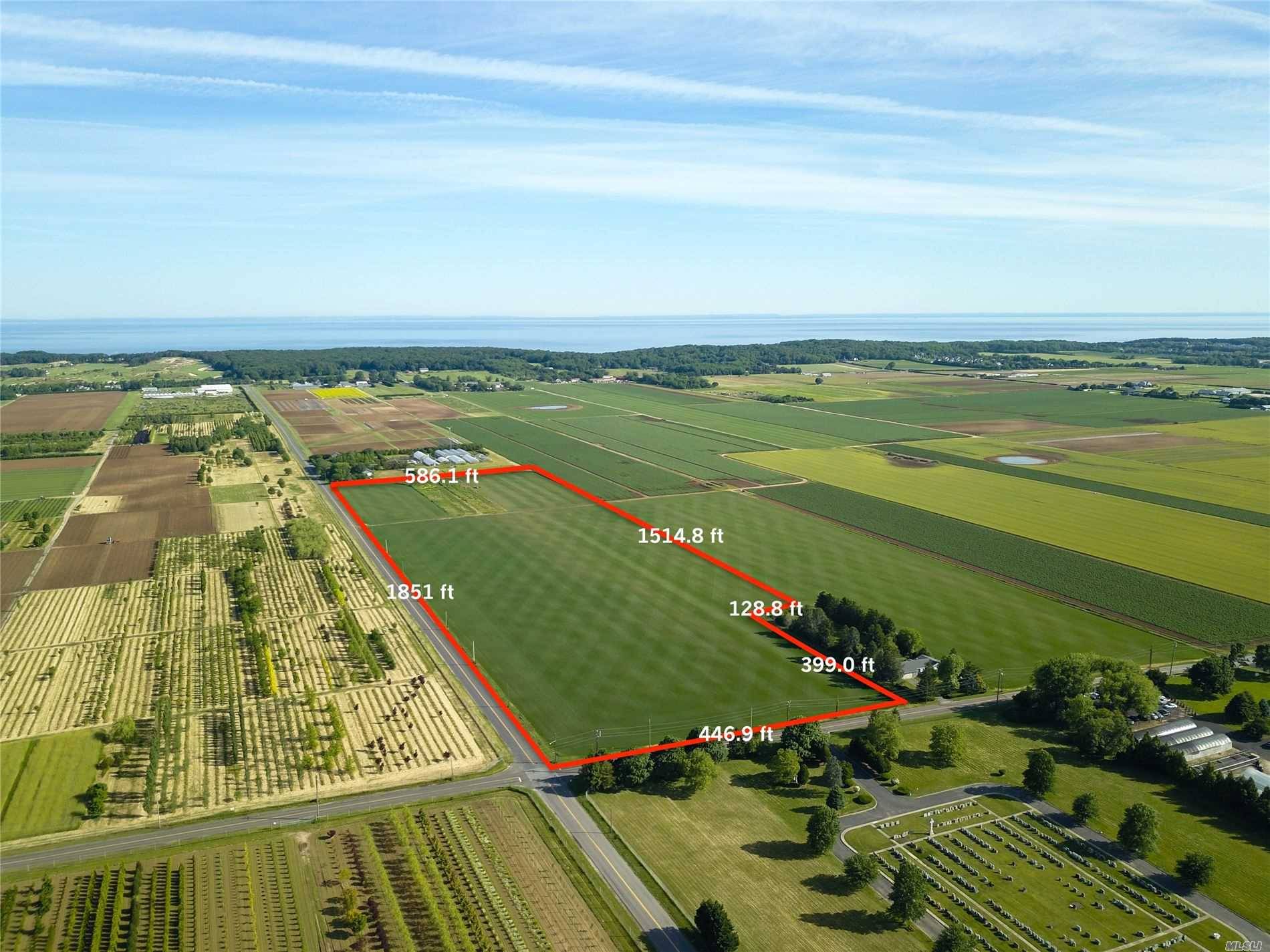 Opportunity to develop a rural part of ever growing Riverhead in the middle of farm country.