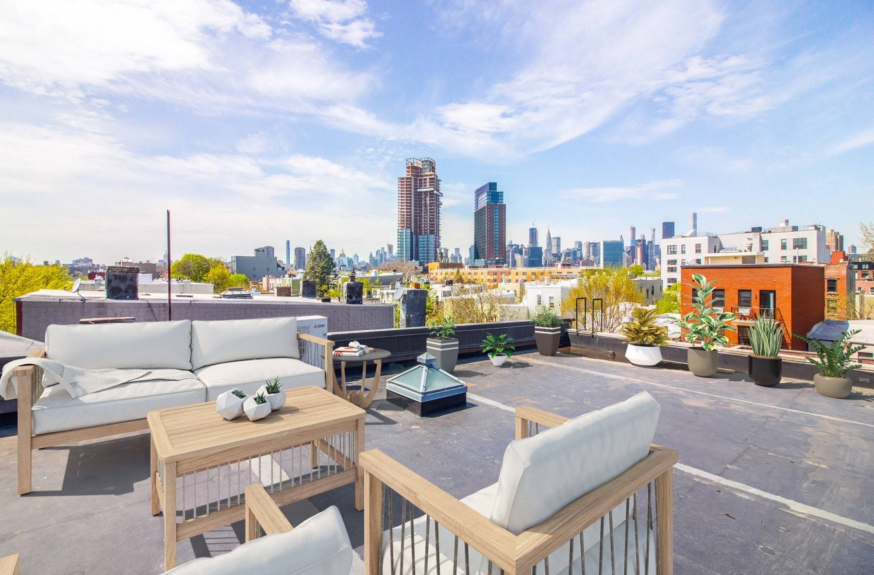 Standing on the roof of your new condo, you'll be able to see for miles.