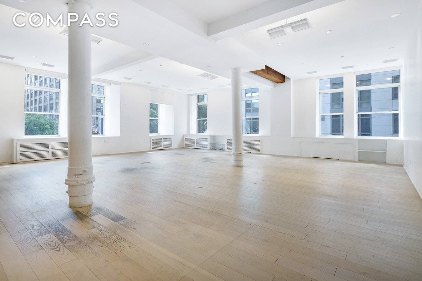 Full floor loft office space availability in a prime Soho location two contiguous floors available can be leased individually or together Features high ceilings with excellent light throughout the space ...