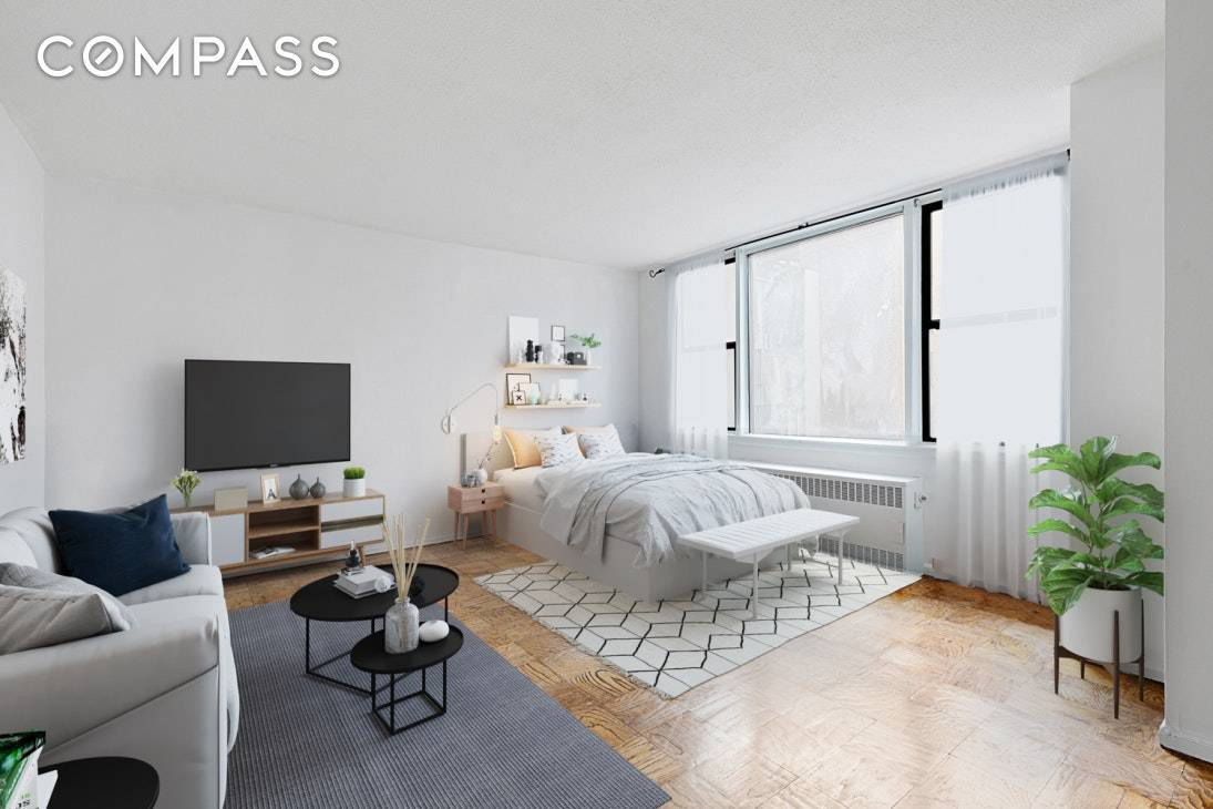 Bright and Airy Studio Apartment located at 200 West 79th Street just off of Amsterdam.