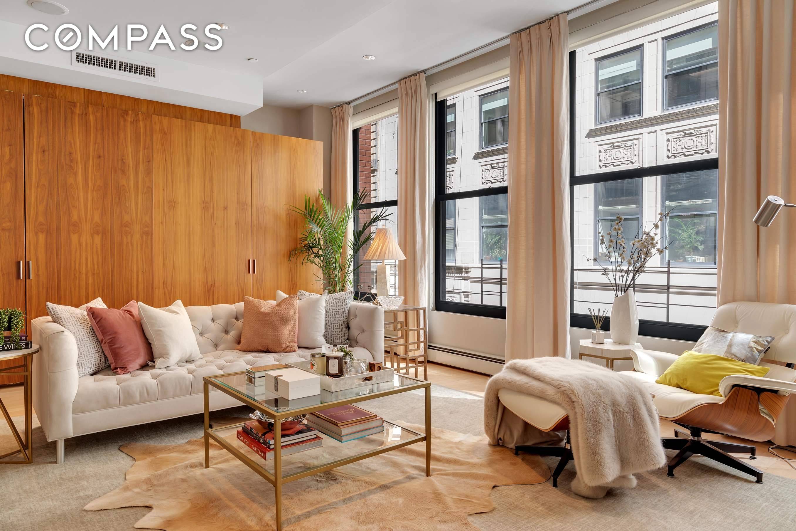 Spacious Floor Through Condo in Vibrant Tribeca Bright and beautiful 2 bedroom, 2 bathroom, approximately 1542 square foot apartment in a boutique condo building located in prime Tribeca !