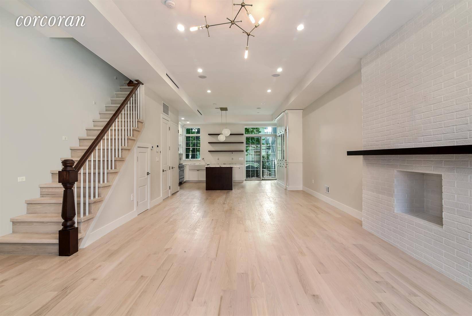 Classic meets modern design at this gut renovated 20ft wide upper triplex 4 bedroom, 2.