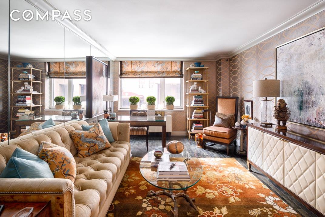 This is an extremely rare opportunity to own a spectacular award winning, published NYC residence, impeccably designed by nationally acclaimed interior designers for use as their personal pied a terre ...