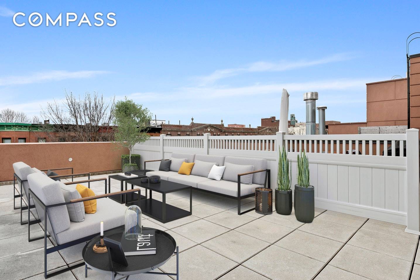 84 Lefferts Place 3A is a dramatic, sun filled duplex with not one but TWO PRIVATE TERRACES totaling over 600 sqft.